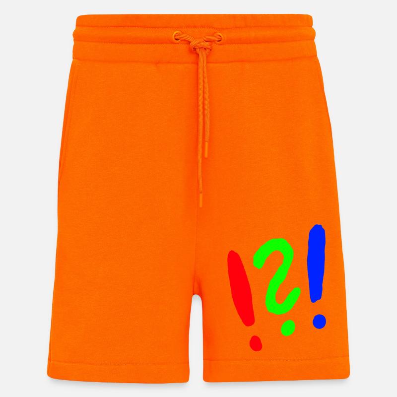 Ausrufezeichen/Fragezeichen comic style - Shorts - made by SPREAD - SUNSET ORANGE