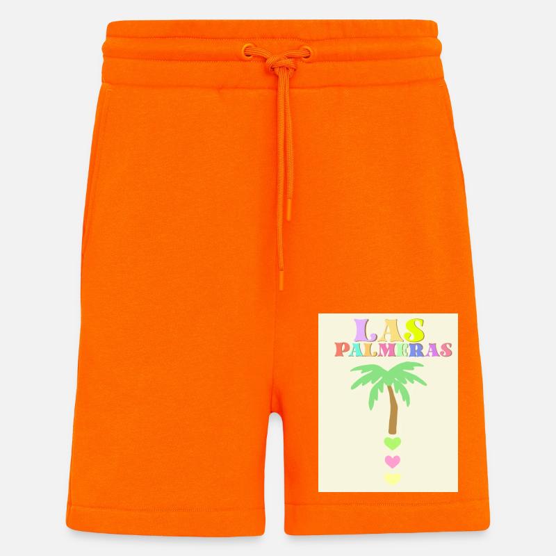 Pastellfarbene Palme - Shorts - made by SPREAD - SUNSET ORANGE