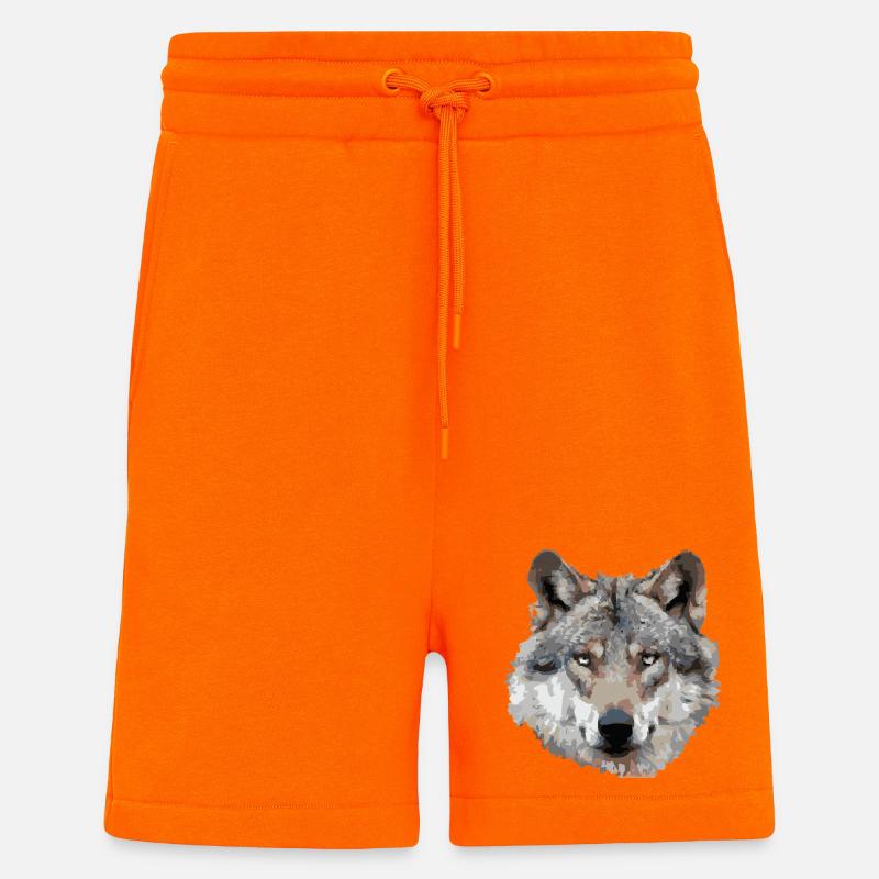Wolf (grau) - Shorts - made by SPREAD - SUNSET ORANGE