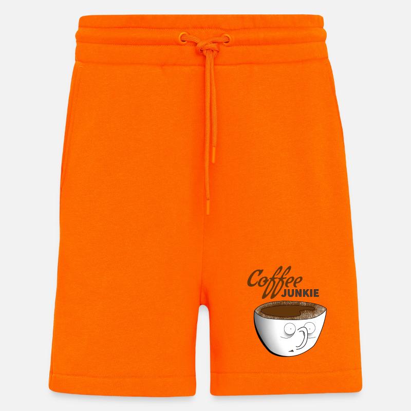 Café Junkie - Short bio décontracté fabriqué en UE - SUNSET ORANGE