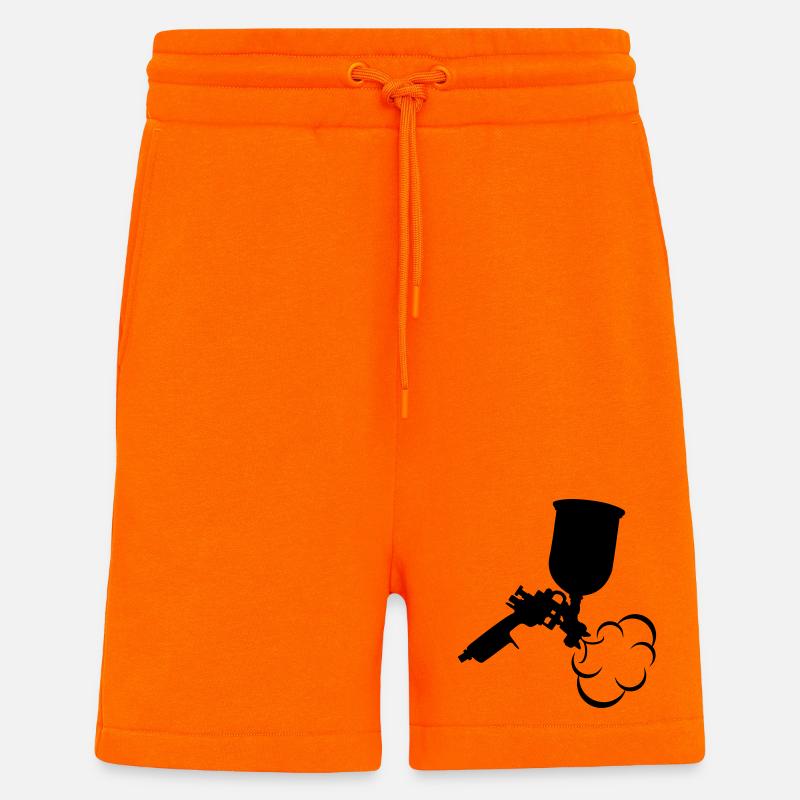 Isolation par pulvérisation - Short bio décontracté fabriqué en UE - SUNSET ORANGE