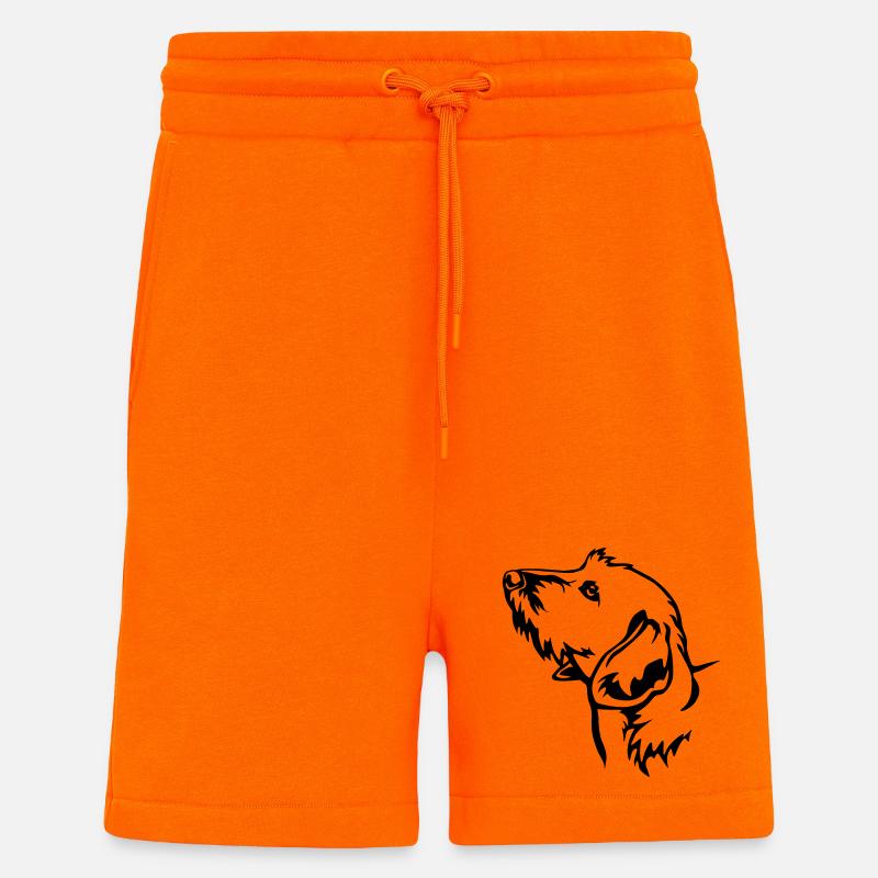 Dackel Kopf - Shorts - made by SPREAD - SUNSET ORANGE