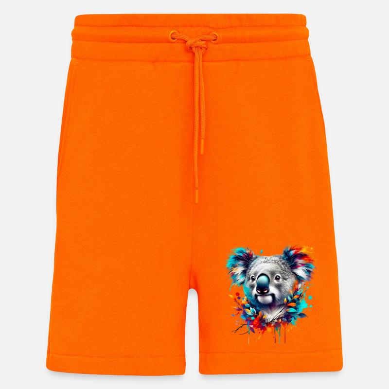 Koala - Short bio décontracté fabriqué en UE - SUNSET ORANGE