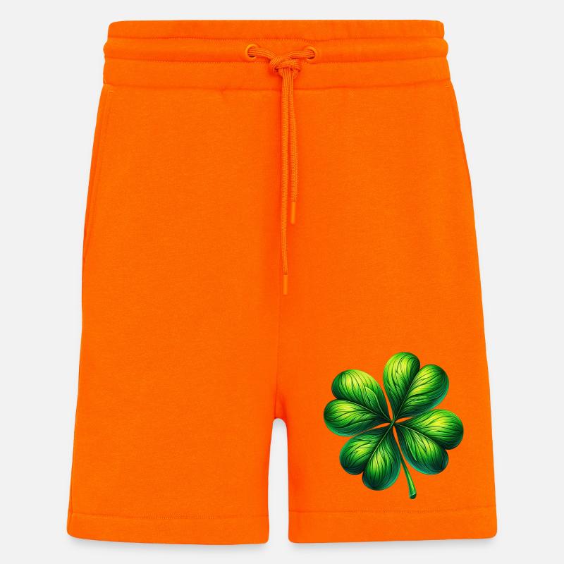 Vierblättriges Kleeblatt - Shorts - made by SPREAD - SUNSET ORANGE