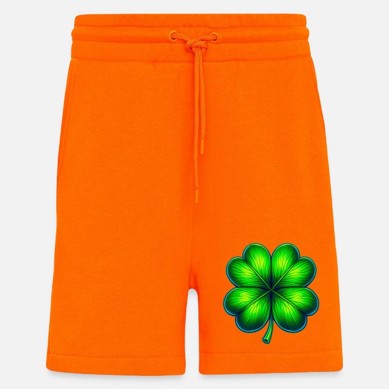 Vierblättriges Kleeblatt - Shorts - made by SPREAD - SUNSET ORANGE