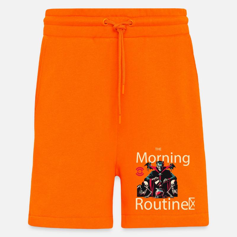 Spooky Morning Routine - Shorts - made by SPREAD - SUNSET ORANGE