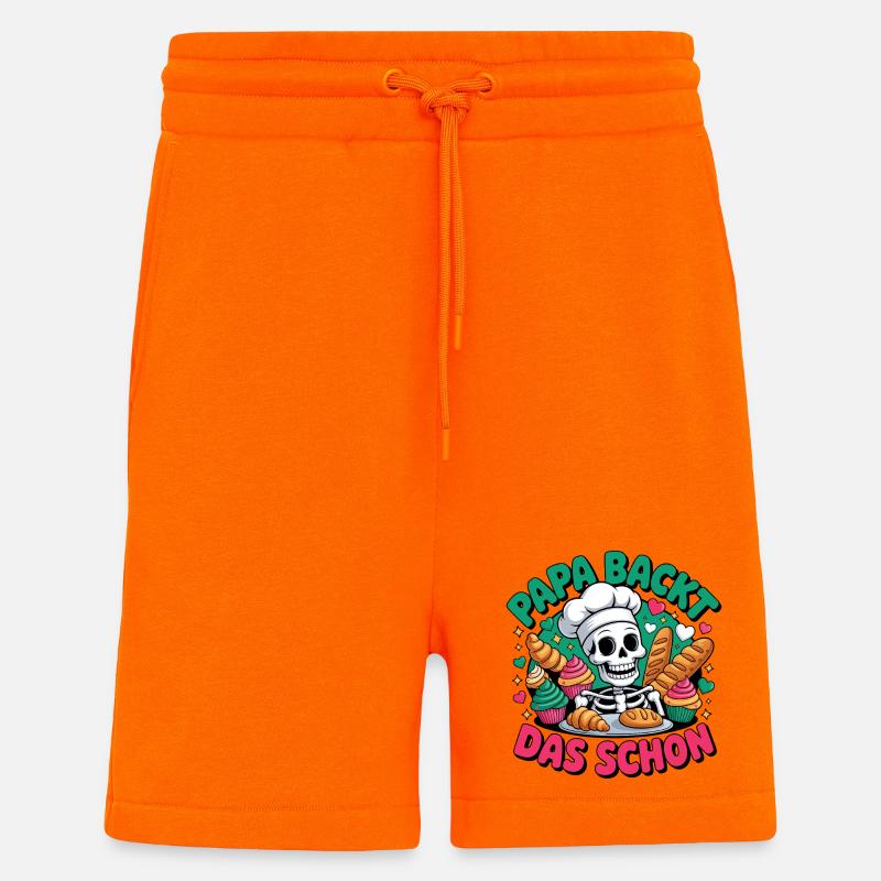 Papa Backt Das Schon - Shorts - made by SPREAD - SUNSET ORANGE