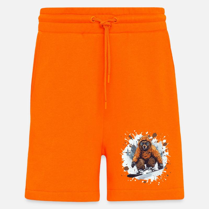 Bear Snowboard - Shorts - made by SPREAD - SUNSET ORANGE