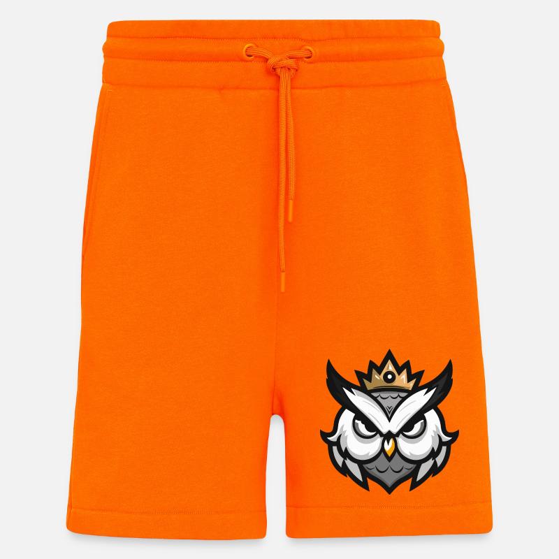 Eule Kopf Krone - Shorts - made by SPREAD - SUNSET ORANGE