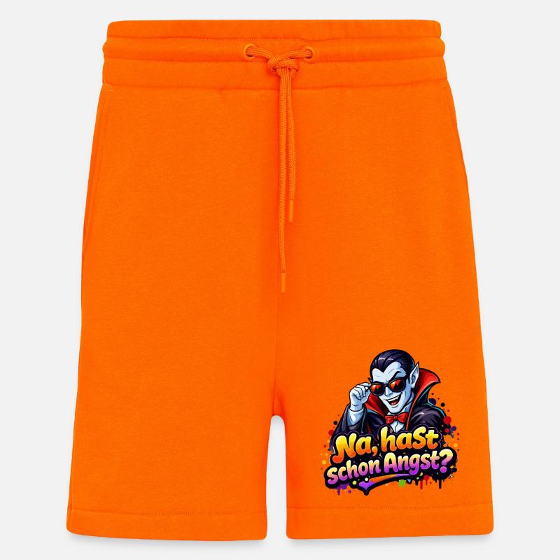 drakula-comic-spruch - Shorts - made by SPREAD - SUNSET ORANGE