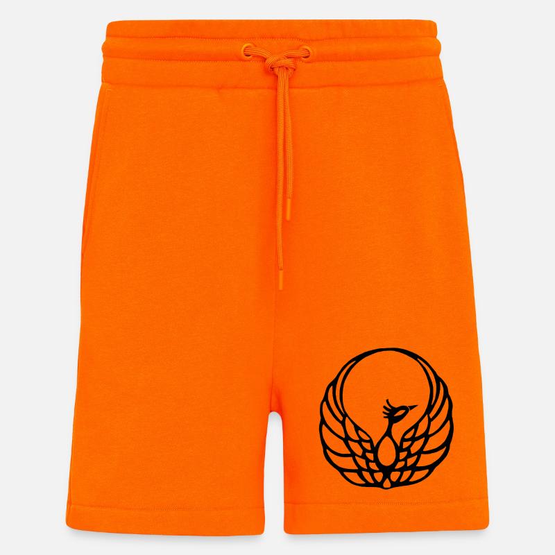 Schwarzer Phönix - Shorts - made by SPREAD - SUNSET ORANGE