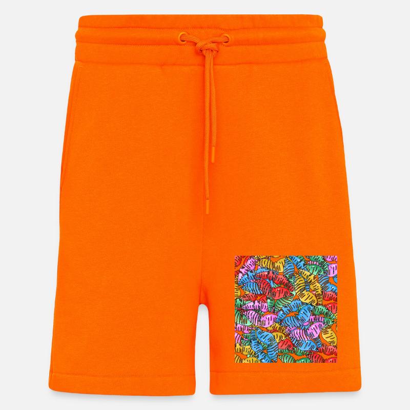 Bunte Küsse - Shorts - made by SPREAD - SUNSET ORANGE
