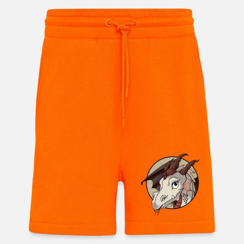 Dragon mignon - Short bio décontracté fabriqué en UE - SUNSET ORANGE