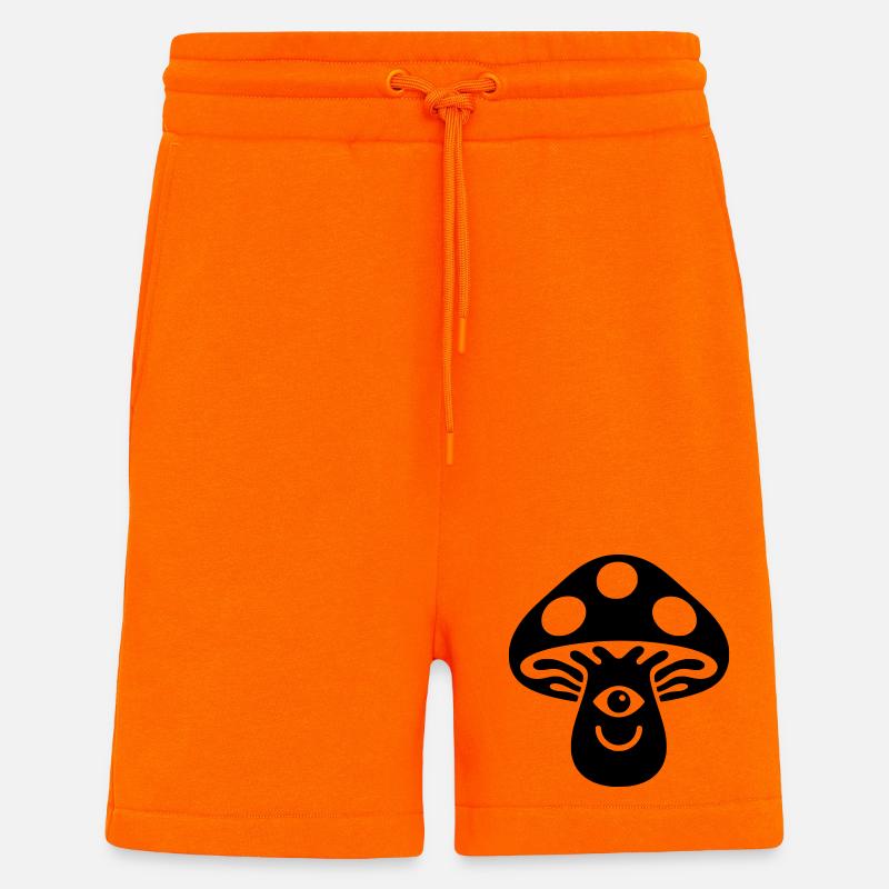 Psychedelischer Pilz mit Auge Motiv - Shorts - made by SPREAD - SUNSET ORANGE