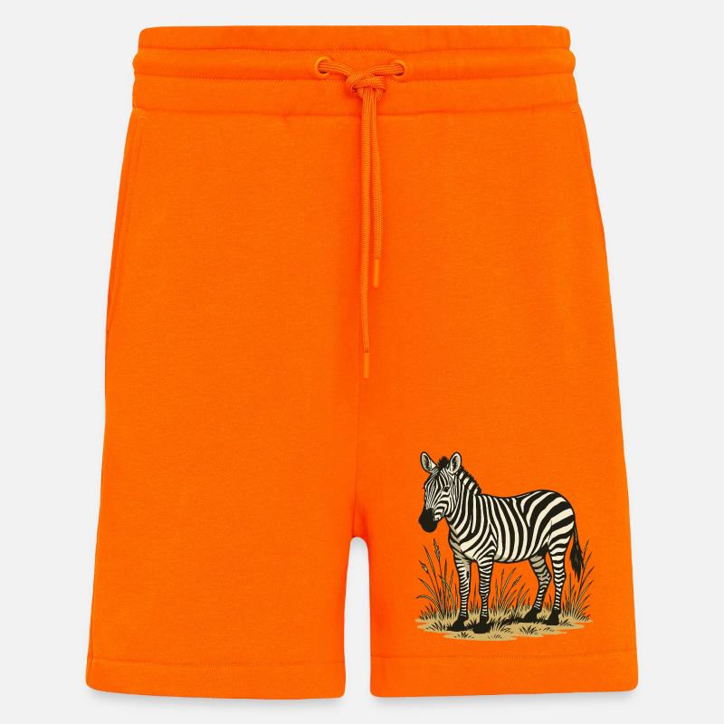 Zebra - Shorts - made by SPREAD - SUNSET ORANGE