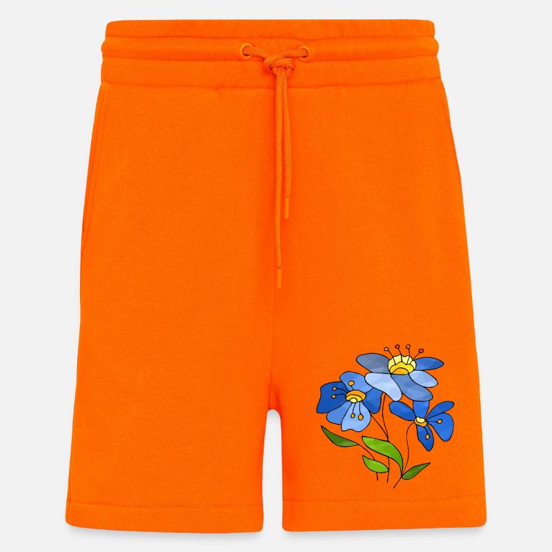 Fleur - Short bio décontracté fabriqué en UE - SUNSET ORANGE