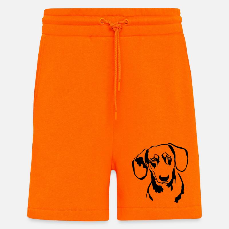 Dackel Kopf - Shorts - made by SPREAD - SUNSET ORANGE
