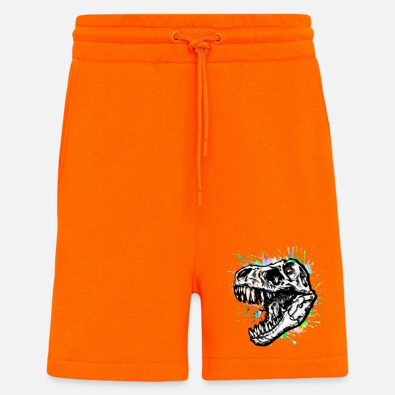 Dinosaurier / T-Rex / Trex / Geschenkidee - Shorts - made by SPREAD - SUNSET ORANGE