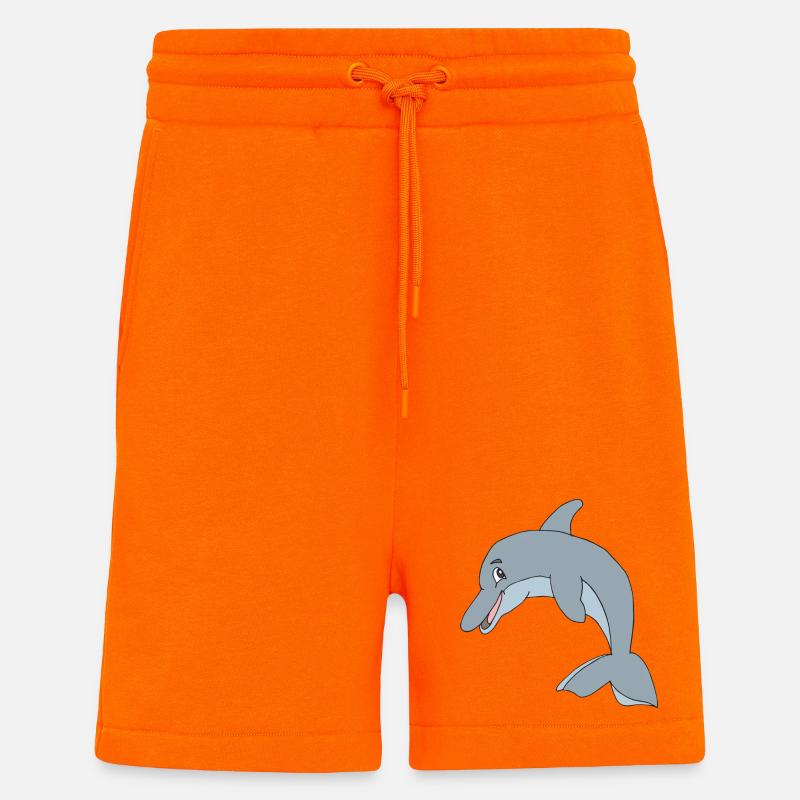 delphin - Shorts - made by SPREAD - SUNSET ORANGE