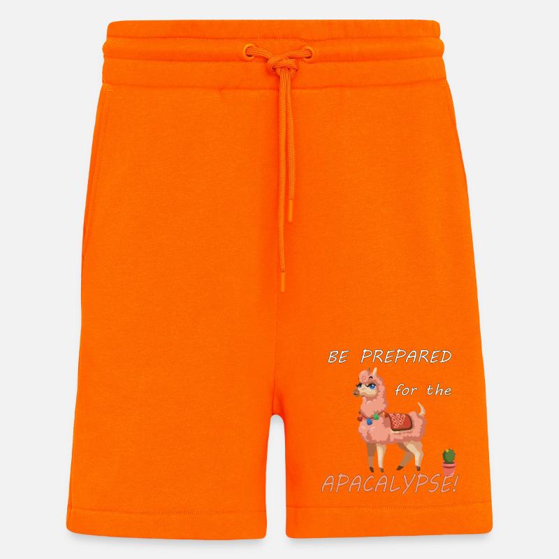 Be prepared for the alpacalypse - Shorts - made by SPREAD - SUNSET ORANGE