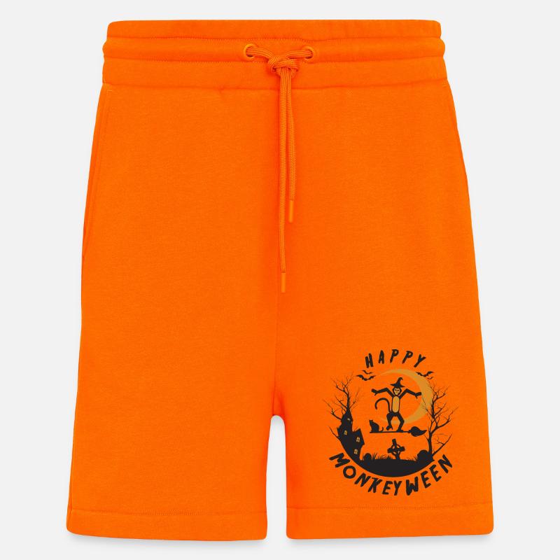 Happy Monkeyween - Shorts - made by SPREAD - SUNSET ORANGE