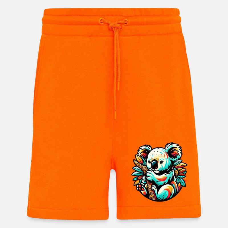 Koala - Short bio décontracté fabriqué en UE - SUNSET ORANGE