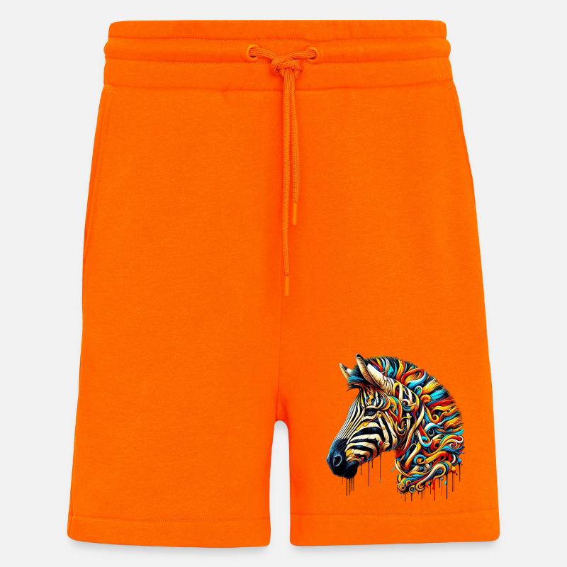 Zebra - Shorts - made by SPREAD - SUNSET ORANGE