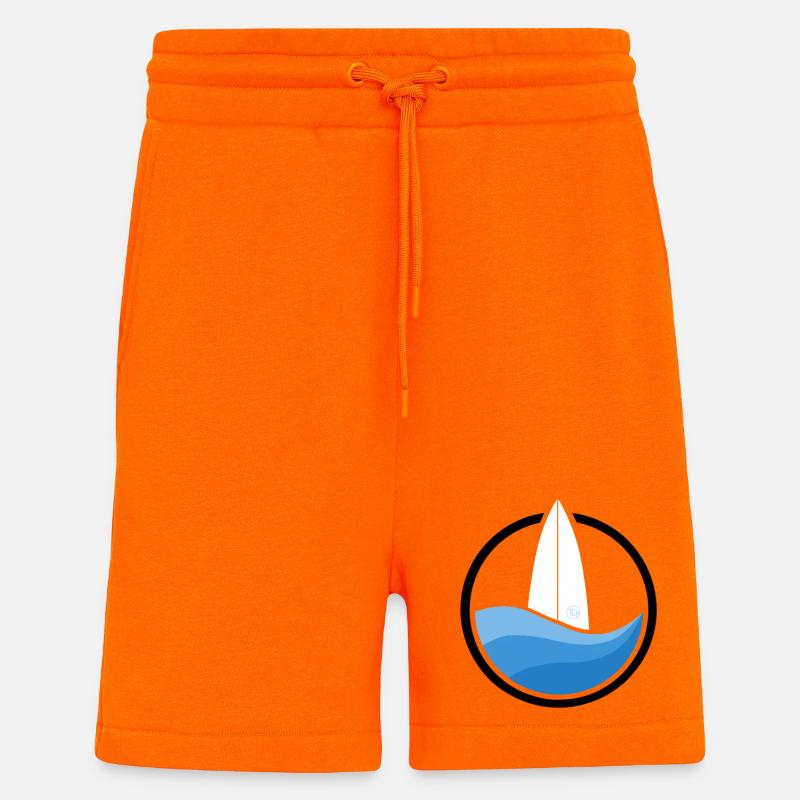 Surfwave II (blackwhite) - Shorts - made by SPREAD - SUNSET ORANGE