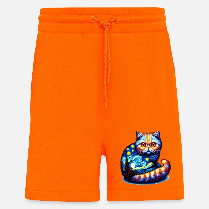 Chat - Short bio décontracté fabriqué en UE - SUNSET ORANGE