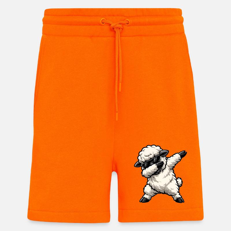 Dabbing Sheep - Shorts - made by SPREAD - SUNSET ORANGE