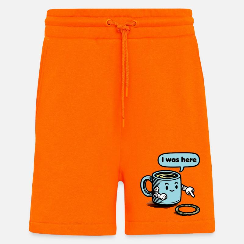 Diction de Lusitger Coffee - Short bio décontracté fabriqué en UE - SUNSET ORANGE