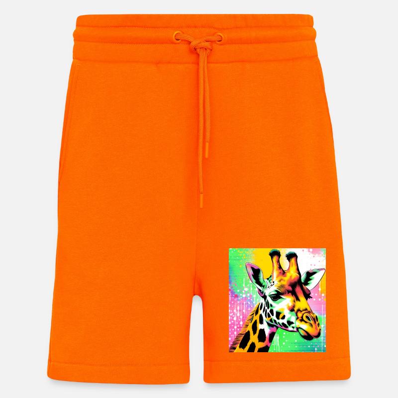 Giraffe - Shorts - made by SPREAD - SUNSET ORANGE