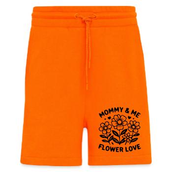 Mommy and Me Blumen Partnerlook - Shorts - made by SPREAD - SUNSET ORANGE - Vorne
