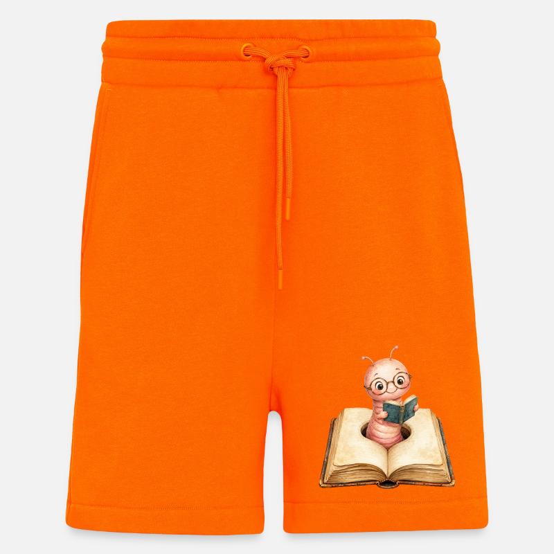 Bookworm - Shorts - made by SPREAD - SUNSET ORANGE
