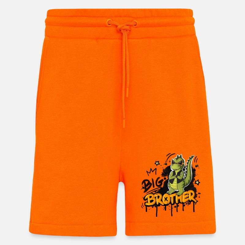 Dino Großer Bruder Style - Shorts - made by SPREAD - SUNSET ORANGE