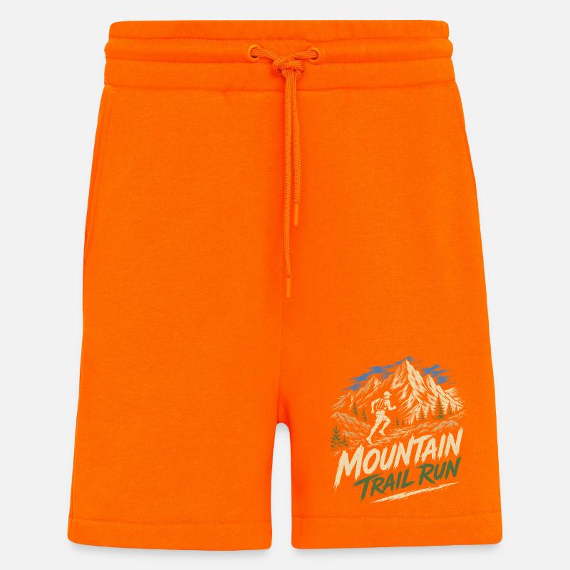 Mountain Trail Run - Shorts - made by SPREAD - SUNSET ORANGE