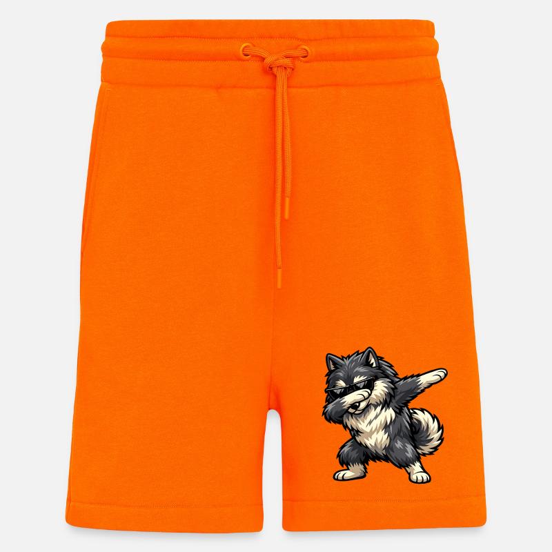 Dabbing Wolfspitz - Shorts - made by SPREAD - SUNSET ORANGE