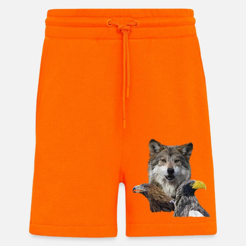 Wolf und Adler - Shorts - made by SPREAD - SUNSET ORANGE