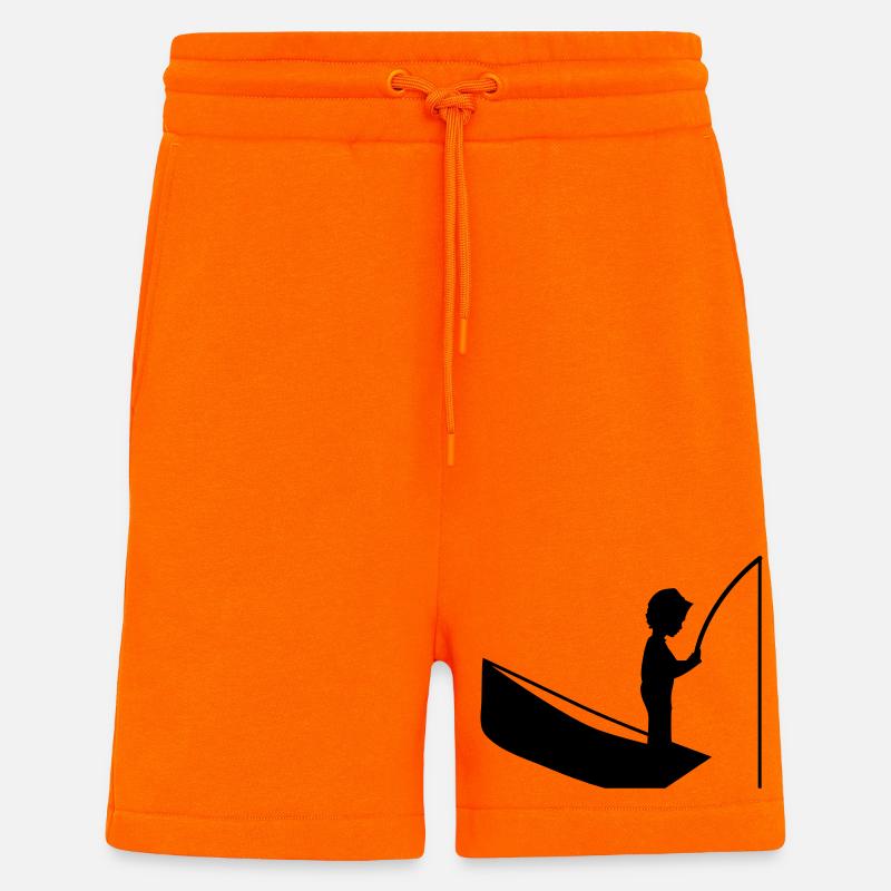 Eine Junge mit einer Angel - Shorts - made by SPREAD - SUNSET ORANGE