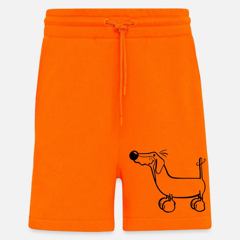 Teckel - Short bio décontracté fabriqué en UE - SUNSET ORANGE