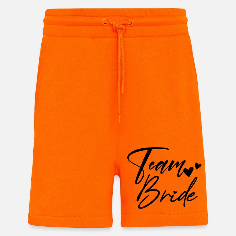 TEAM BRIDE Bachelor Party - Shorts - made by SPREAD - SUNSET ORANGE