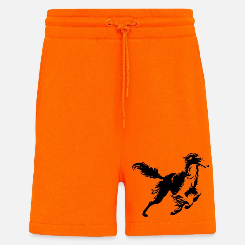 Barzoï - Short bio décontracté fabriqué en UE - SUNSET ORANGE