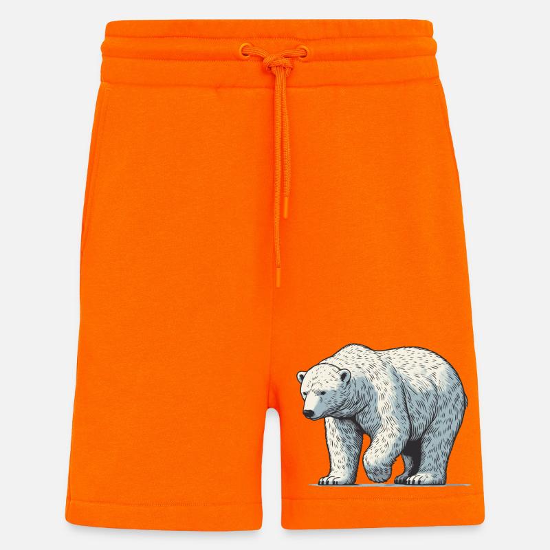 Polar bear - Shorts - made by SPREAD - SUNSET ORANGE