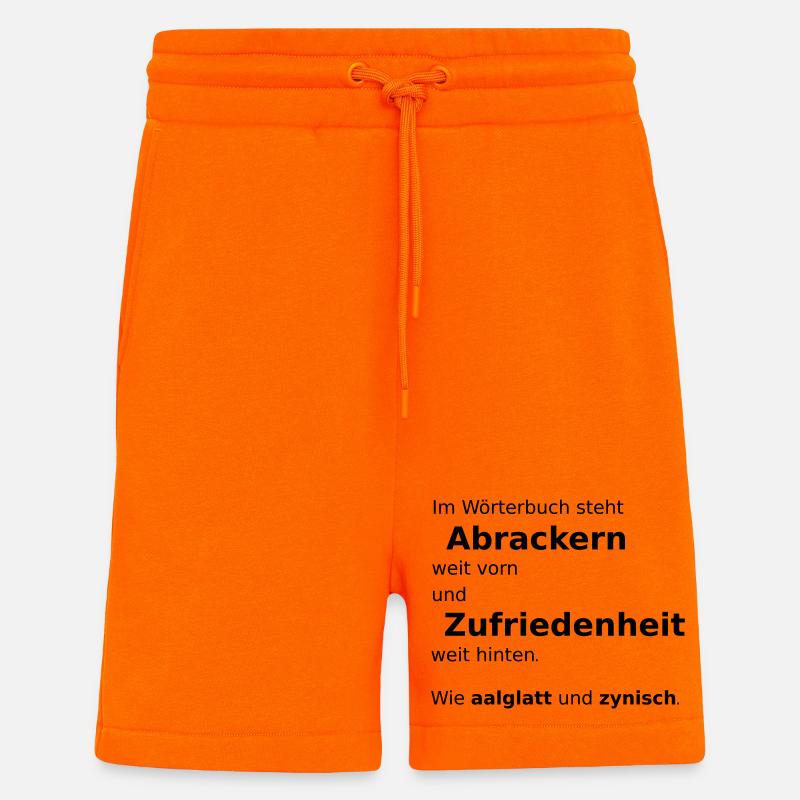 Woerterbuch - Shorts - made by SPREAD - SUNSET ORANGE