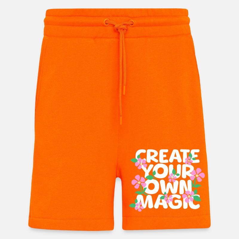 Create Your Own Magic - Shorts - made by SPREAD - SUNSET ORANGE