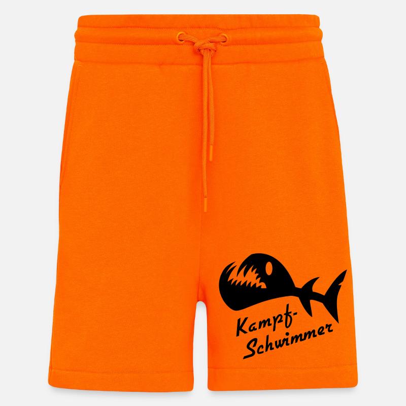 Bataille Poisson Fantasma 2 - Short bio décontracté fabriqué en UE - SUNSET ORANGE
