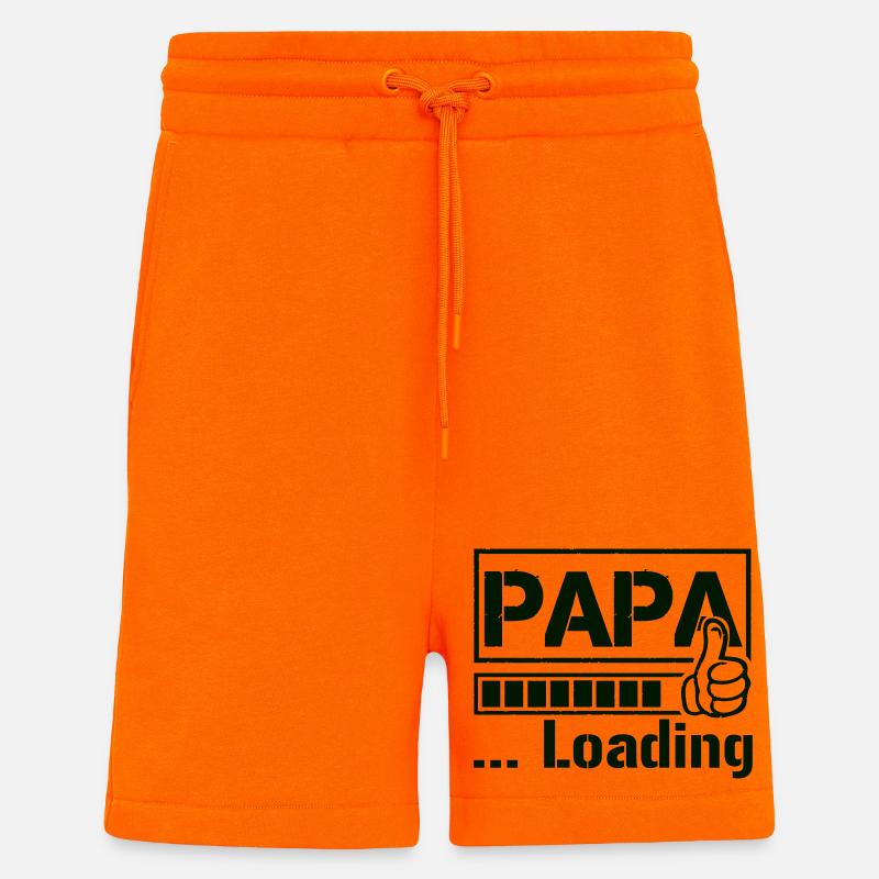 papa_loading_1 - Short bio décontracté fabriqué en UE - SUNSET ORANGE