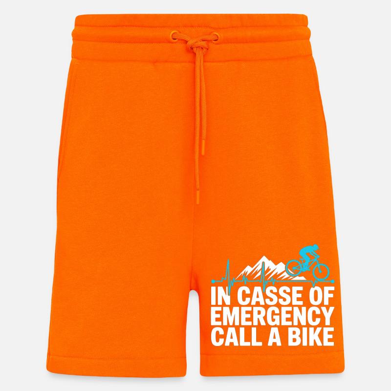 VTT, Descente, Action du cyclisme - Short bio décontracté fabriqué en UE - SUNSET ORANGE
