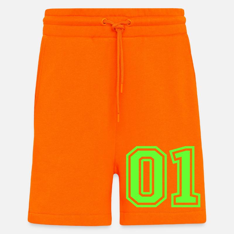 Numéro 01 - Short bio décontracté fabriqué en UE - SUNSET ORANGE