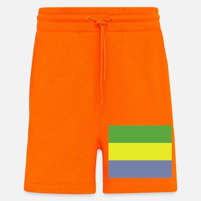 Gabon flag - Shorts - made by SPREAD - SUNSET ORANGE